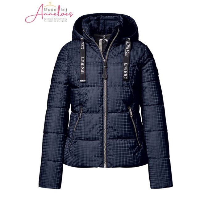 District winterjas Macchiato LM16010 - Dark navy Check District winterjas Macchiato LM16010 - Dark navy Check